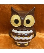 Vintage &#39;70&#39;s Ceramic Glaze Owl Lamp Night Light Mid Century Retro Boho ... - $20.37 CAD