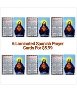 6 Corazón de Jesús Estampa  Laminada S.Heart of Jesus Prayer Holy card S... - €8,49 EUR