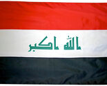Iraq - 4'X6' Nylon Flag (2008) - Nylon, Without Fringe, Grommets - $126.00