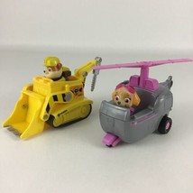 Paw Patrol Rescue Pups Rubble Construction Skye Helicopter Figures 4pc Lot - £19.19 GBP