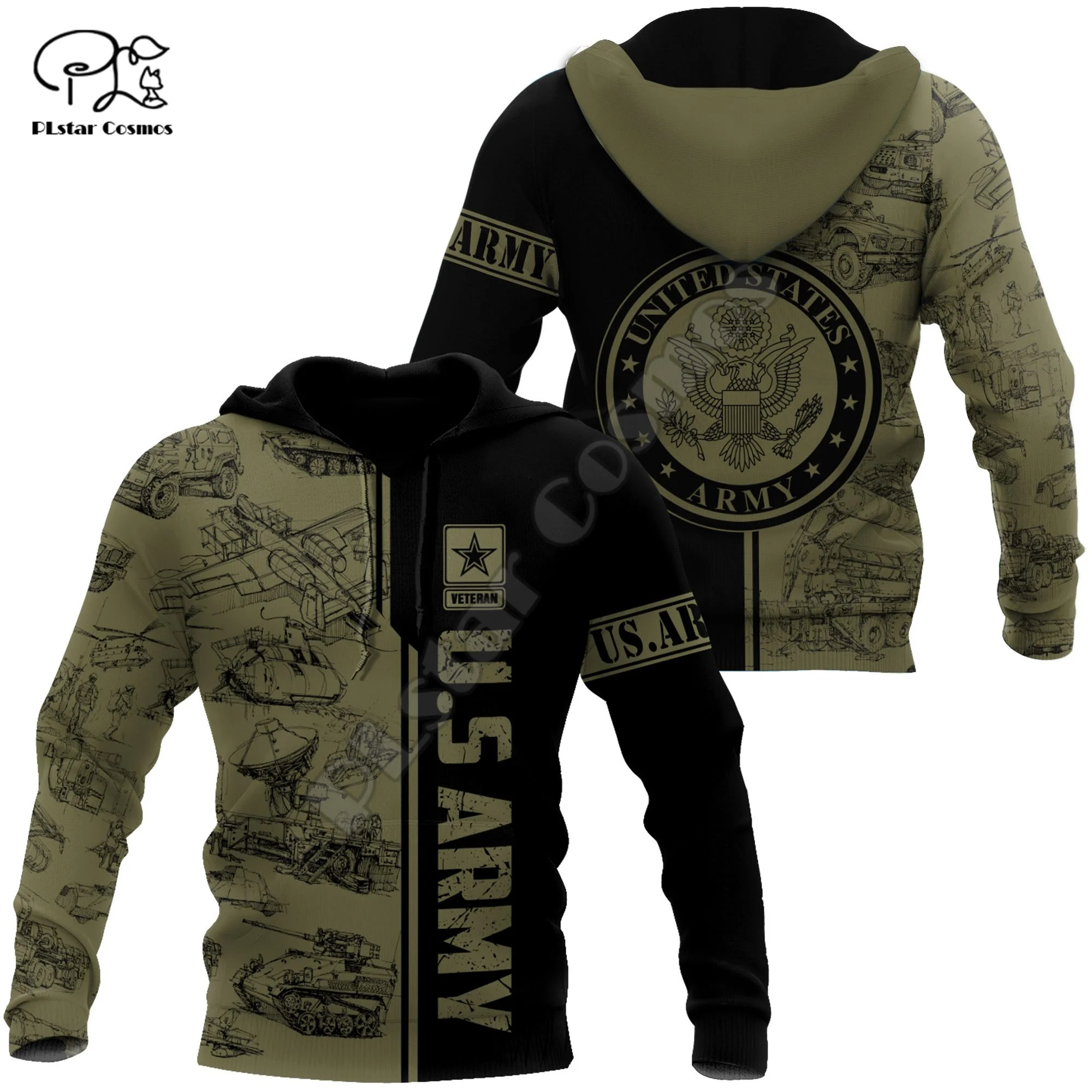 PL Cosmos Army Marine   Suits Veteran NewFashion Trauit 3DPrint Men/Women Funny  - £104.86 GBP