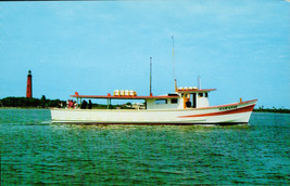 Snapper Fishing Charter Boat Ad Postcard Capt. Frank Timmons Daytona Bea... - $9.85