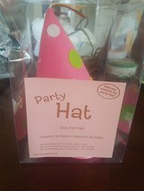 Party Hat One Felt Hat Pink Party for 1 year old - $25.62