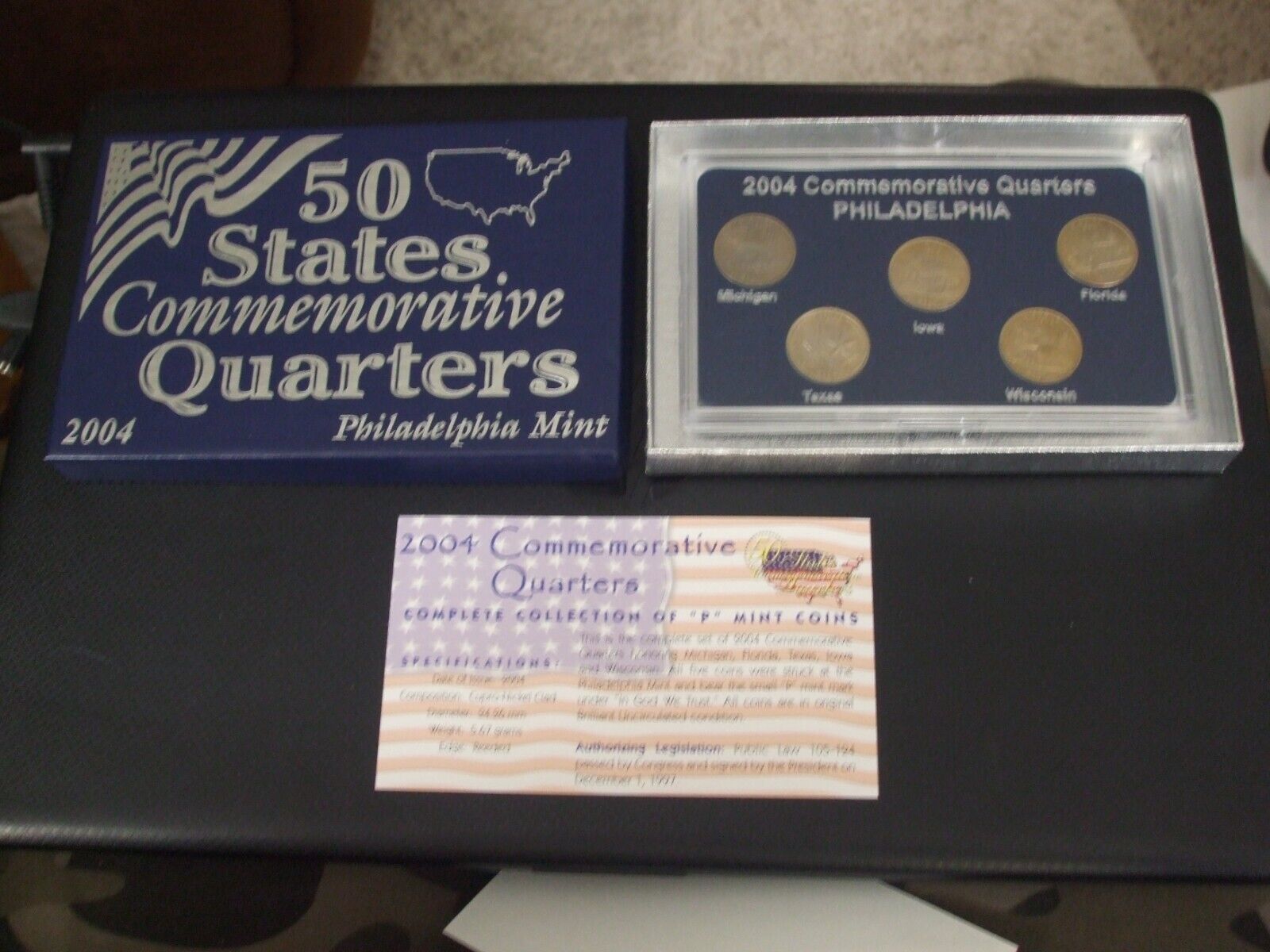 Primary image for 50 States Commemorative Quarters - Philadelphia Mint - 2004