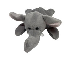 Gaf Gray Elephant Beanbag Plush 9 inches long Stuffed Animal - £4.46 GBP