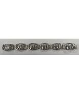 Carl Brumberg Hansen Denmark Sterling Silver Floral Station Bracelet 7.5&quot; - €370,32 EUR