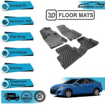 3D Molded Interior Car Molded Heavy Duty Floor Mat for Mazda 3 2009-2012 (Black) - $89.25