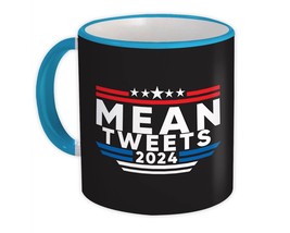 Mean Tweets 2024 : Gift Mug Donald Trump Flag Pro America Republican Funny Suppo - £12.70 GBP