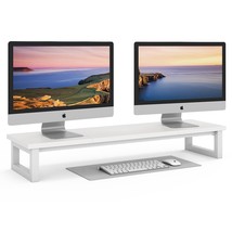 Dual Monitor Stand Riser, 39Inch Large Monitor Stands For 2 Monitors, Computer M - £59.14 GBP