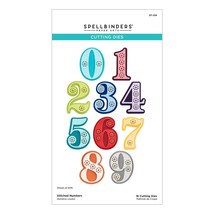 Spellbinders Etched Dies-Stitched Numbers S7234 - £25.44 GBP