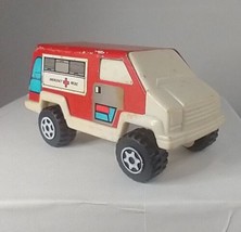 1978 Tonka Emergency medic Red White 4&quot; Pressed Steel / Plastic Van - $9.70