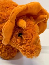 Manhattan Toy Triceratops Stuffed Animal Orange Dinosaur Toy 11 inch Bea... - $13.50