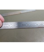 Lot Of 2 Vintage MITUTOYO 6 In. No. 182-105 Machinist Ruler Tempered Mad... - $23.16
