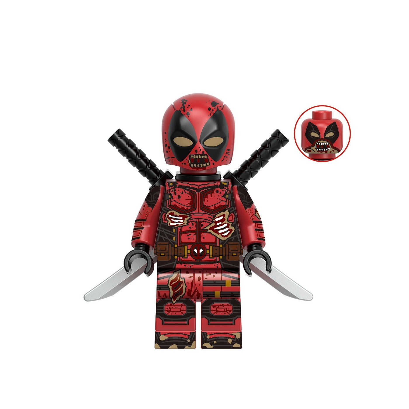 Zombie Deadpool Marvel Lego Compatible Minifigure Bricks Toys