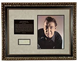Lon Chaney Jr. Signed Autographed Album Page Framed The Wolf Man Jsa Certified - $2,000.00