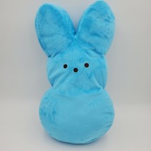 Peeps 17” Bunny Rabbit Plush Stuffed Animal Blue Gift Toy Spring Home Decor - £16.16 GBP