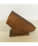 Vintage wood knife block holder 4 slot wood storage for knives  - $19.75