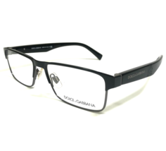 Dolce &amp; Gabbana Eyeglasses Frames DG1232 01 Black Gray Rectangular 54-16... - £88.27 GBP
