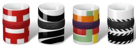 PO: DESIGN - Ring Espresso Cup (4 cups Set - Designer: Frank Kerdil) - 2... - £31.03 GBP