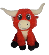 Goffa Red Bull Young Ferdinand Plush Stuffed Animal Toy Soft Eyes 20" Tall Bulls - $18.69