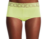 No Boundaries Women&#39;s Micro W Lace Boyshort Panties Size 3XL Adrenalime - $10.29