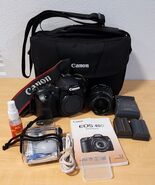 Ready to Shoot Canon EOS 40D DSLR Kit 18-55mm IS Lens 64GB CF 2 Batts Bag - $183.14