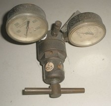 Harris Gas Pressure Regulator Valve w Gauges 4000 PSI - $20.98