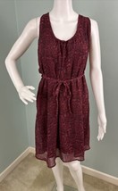 Women&#39;s Converse One Star Red Paisley Tie Waist Twist Back Dress Size Small - £8.56 GBP