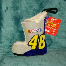 NASCAR Jimmie Johnson #48 Christmas Tree Ornament, Santa Boot - $6.13