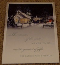 NEVER USED Beautiful Merry Christmas Greeting Card, GREAT CONDITION - £2.36 GBP