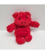 Vintage Animal Alley Red Pig Soft Plush 7&quot; Toys R Us Valentine Stuffed T... - $323.42 MXN