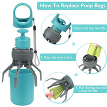 Portable Lightweight Dog Pooper Scooper With Built-in Poop Bag Dispenser... - $19.59