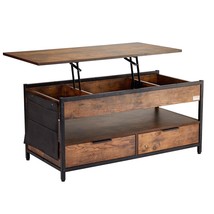 VEVOR Lift Up Coffee Table, 39.4 in Rectangle Coffee Table with Storage ... - $208.99