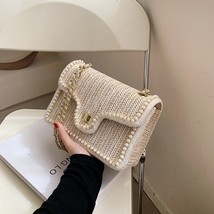 Women&#39;s Bag Chain Straw Summer 2021 New Fashion  Hand-Woven Straw Shoulder Bags  - £35.79 GBP