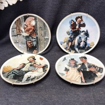 Norman Rockwell Japan Fine Porcelain Made Exclusively For Imm 6 1/2” - Set Of 4 - £11.10 GBP