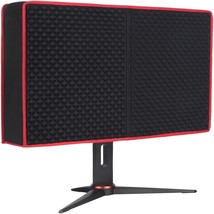 Premium Gaming Monitor Cover | 34 Inch | Dust, Water &amp; Cat Resistant Red &amp; Black - £79.78 GBP