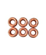 Six (6) Aluminum ~ Cooking/Baking/Jello Molds ~ Copper Colored ~ 3.5&quot; Di... - €23,92 EUR