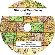 1909 PAGE COUNTY IOWA  - History &amp; Genealogy - Shenandoah Ancestry IA Family - £4.70 GBP