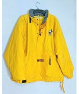 Disney Store Mens Sz L Winter Jacket Coat Hood in Collar Yellow Pull Ove... - $83.16