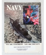 Original Recruiting Propaganda US You Are Tomorrow You are the Navy Post... - $116.12 CAD