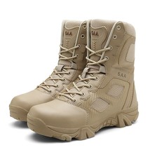 Men High Quality  Military Leather Boots Special Force  Desert Combat Men&#39;s Boot - £59.60 GBP
