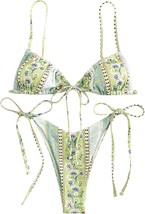 Floral Print Tie Side Swimwear  - £42.77 GBP