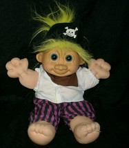 12&quot; Russ Berrie Pirate Troll Doll Kidz Kid 2314 Stuffed Animal Plush Yellow Hair - £14.26 GBP