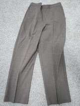 Women&#39;s Alfred Dunner Brown Pinstriped Dress Pants Size 12 - £9.28 GBP