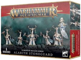 Warhammer Age of Sigmar Lumineth Realm-Lords Alarith Stoneguard - $137.20