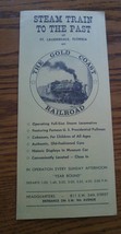 000 VTG Steam Train to The Past Gold Coast Railroad Flyer Pamphlet Ft La... - $6.99