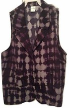 PURPLE/BLACK Sleeveless Blouse /top Women Junior Size Small - £11.87 GBP