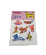 VINTAGE 1983 LAURIE IMPORT THREE 3 DIMENSIONAL PUFFY ANIMAL DOGS STICKER... - £29.57 GBP