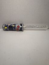 Star Wars M&amp;M’s Candy Red Lightsaber Tube Container LED Light Up Flashli... - $9.89