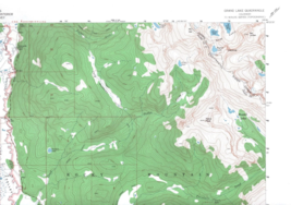 Grand Lake, Colorado 1958 Vintage USGS Topo Map 7.5 Quadrangle Topographic - £19.17 GBP